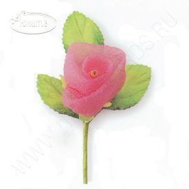 18368 Роза розовая органза